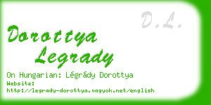 dorottya legrady business card